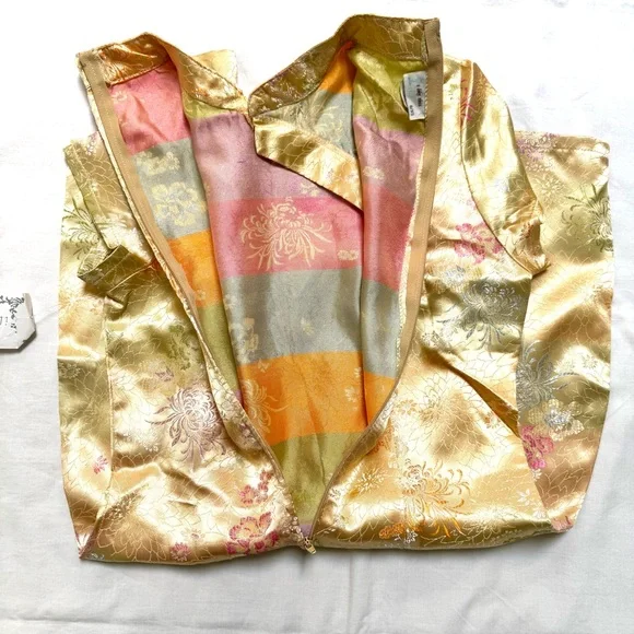 Vintage Yellow Qipao Size XS - Picture 6 of 9